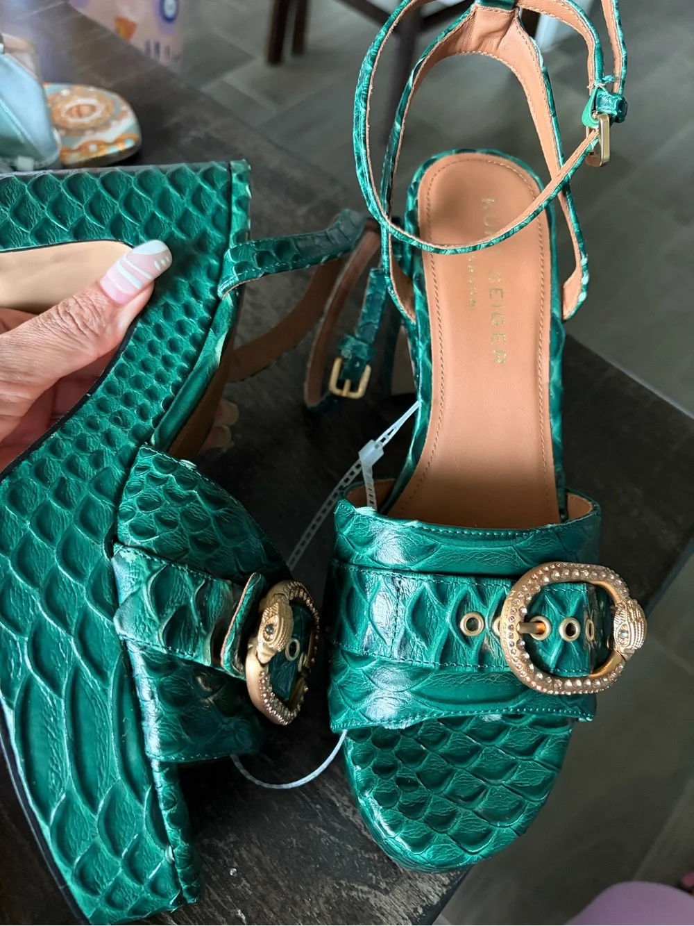 Kurt Geiger London Greenwich platform sandals - Picture 4 of 10